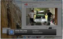 iShowU HD Pro screenshot - Easily change the capture area. Either point at a window, or drag a rectangle around the area you want to capture.